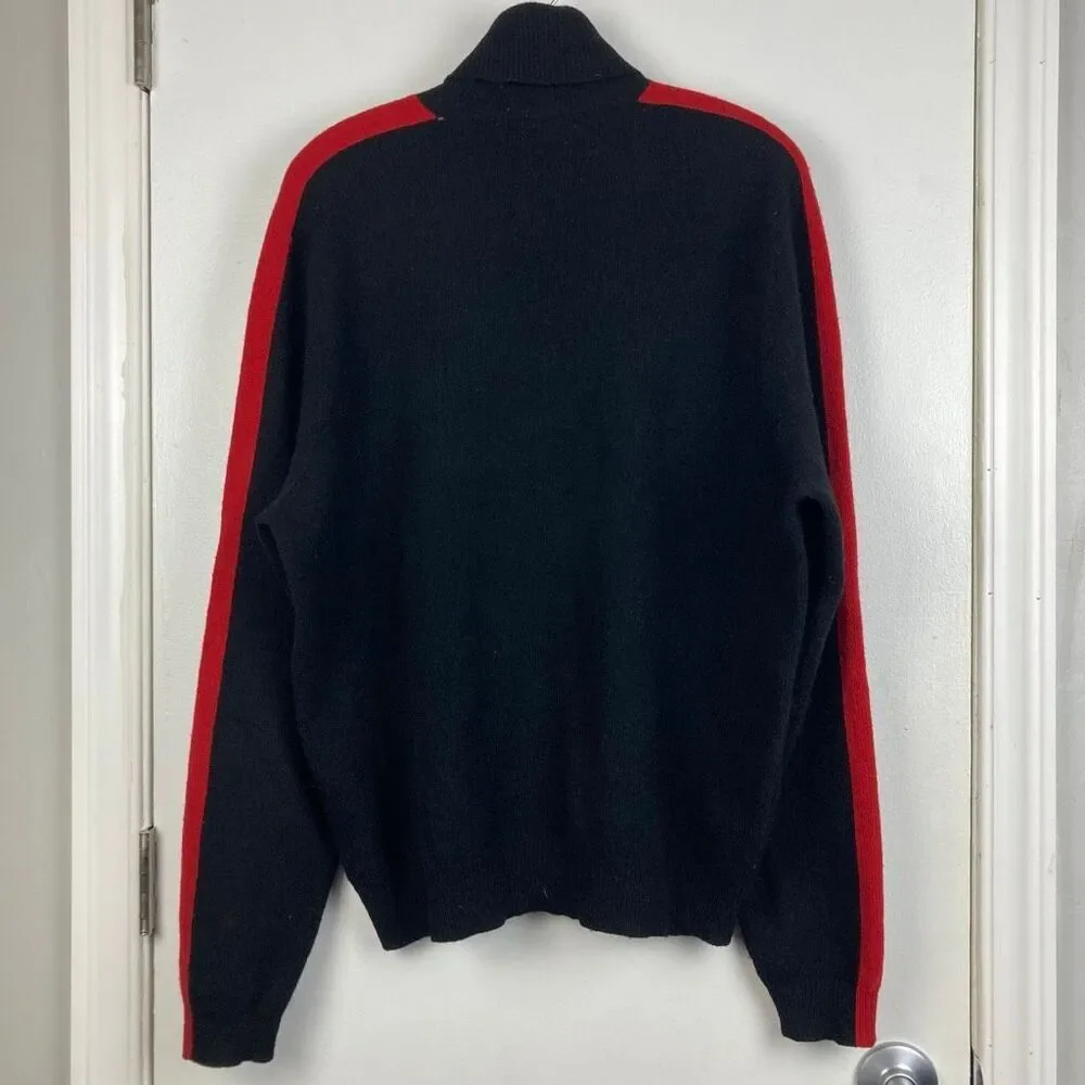 Vintage RARE Polo Ralph‎ Lauren Turtleneck Sweater 100% Lambswool Suicide Skier